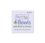 RYSONS 4PC BOWL W/ BUILT-IN STRAW