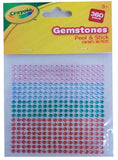 360PK CRAYOLA ASSORTED PEEL & STICK GEMSTONES