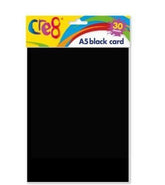 30PK CRE8 A5 CARD SHEETS BLACK