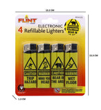 4PK ELECTRONIC LIGHTERS-CAUTION