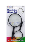 2PC MAGNIFYING GLASS SET