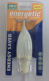 ENERGETIC E27 LED CANDLE 5W WARM WHITE