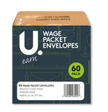 60PK WAGE PACKET ENVELOPE BROWN