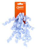 CLINTONS CURLY CONFETTI SWIRL BOW-BLUE