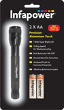 Infapower 2AA Precision Aluminium Torch