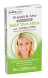Rysons Facial Wax Strips and Finishing Wipes 16 Pack