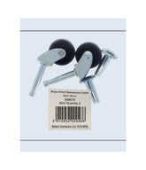 CASTOR SWIVEL STEM 32MM BLACK PP