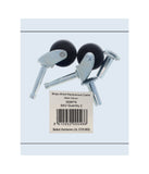 CASTOR SWIVEL STEM 32MM BLACK PP