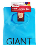 GIANT LAUNDRY BAG WITH CARRY HANDLES BLUE