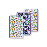 3PK VELOUR PRINTED TEA TOWEL