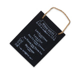 WALL PLAQUE GREY SLATE HOUSE RULES