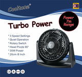 8" PLASTIC STAND FAN 35W