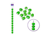 GLASS BEADS 12.7 CM STRAND EMERALD