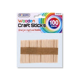 Rysons Small Popsicle Wooden Craft Sticks 100 Pack
