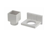 CERAMIC TUMBLER & HOLDER WHITE