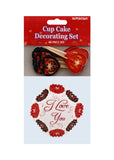 VALENTINE CUPCAKE DECORATIVE KIT