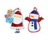 10 SANTA AND FRIENDS GIFT TAGS