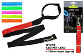 PET BUDDIES LED PET LEAD 120CM X 2.5CM