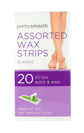 20PK PRETTY SMOOTH ASST WAX STRIPS