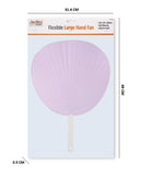 FLEXIBLE LARGE HAND FAN WHITE & BLACK
