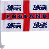 ASSORTED ENGLAND CAR FLAGS