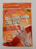 100PK KEEP IT HANDY DISPOSABLE GLOVES ONE SIZE CLEAR