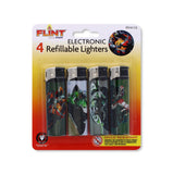 4PK ELECTRONIC LIGHTERS-MOTORBIKE