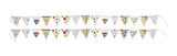 2PK MINI PENNANT FLAGS FIESTA