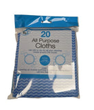 20PK XL CLOTHES 330 X 310MM BLUE