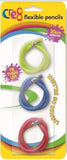 3PK ASSORTED FLEXIBLE PENCILS