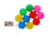 10 MULTI COLOURED BALLS-7CM