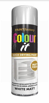 250ML PAINT FACTORY QUICK DRYING PAINT WITH WHITE MATT FINISH