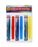 3PK TOOTHBRUSH W/TRAVEL CASE
