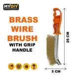 STEEL WIRE BRUSH WITH GRIP HANDLE