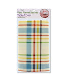ASSORTED VINYL FLANNEL BACKED TABLE COVER