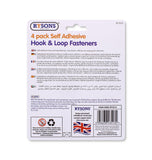 4PK SELF ADHESIVE HOOK & LOOP FASTENERS