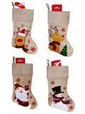 CHRISTMAS CRAFT STOCKING JUTE