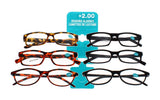 ASSORTED READING GLASSES +2.00