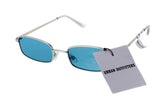 ELLA METAL SQUARE TURQUOISE SUNGLASSES