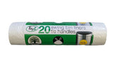 20PK SWING BIN LINERS 50 LITRES 90 X 120CM