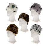 ASSORTED FAUX FUR PILLAR HAT