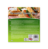 2 PACK RE-USABLE TOASTER BAGS
