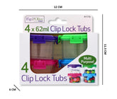 4PC CLIP LOCK TUBS-62ML