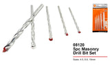 JAK MASONRY DRILL BIT SET 5 PC