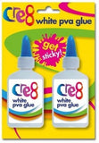 2PK 40ML CRE8 WASHABLE ARTS & CRAFTS PVA GLUE