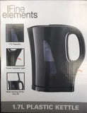 FINE ELEMENTS 1.7L CORDLESS KETTLE BLACK 2200W