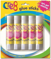 5PK CRE8 ARTS & CRAFTS GLUE STICKS - 10G