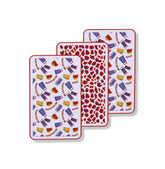 3PK VELOUR PRINTED TEA TOWEL