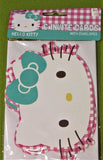 HELLO KITTY-6 INVITE CARDS & ENVELOPES
