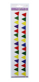 2PK MINI PENNANT FLAGS BRIGHTS
